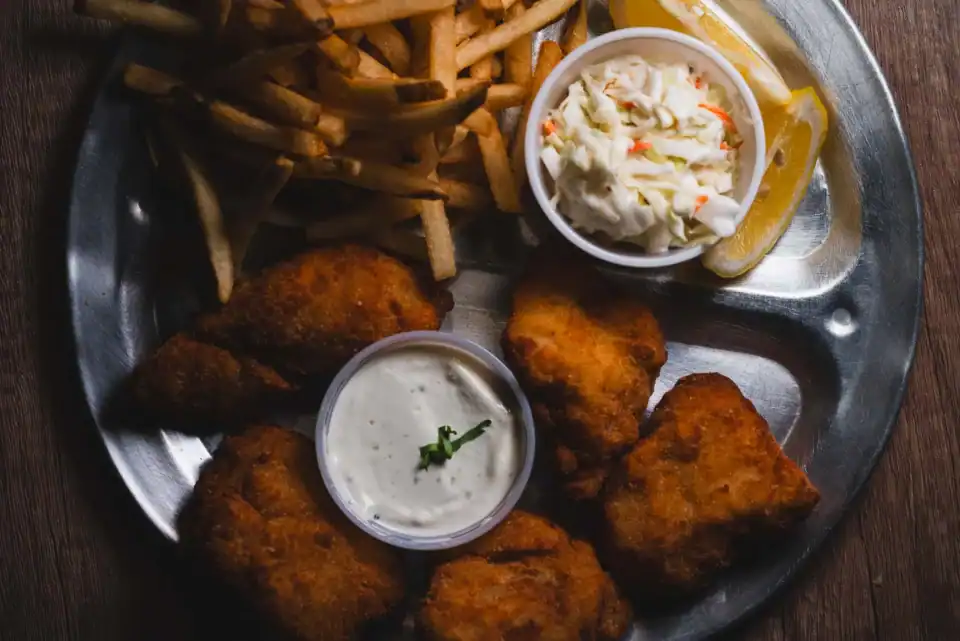 Fish and chips at Q Bar