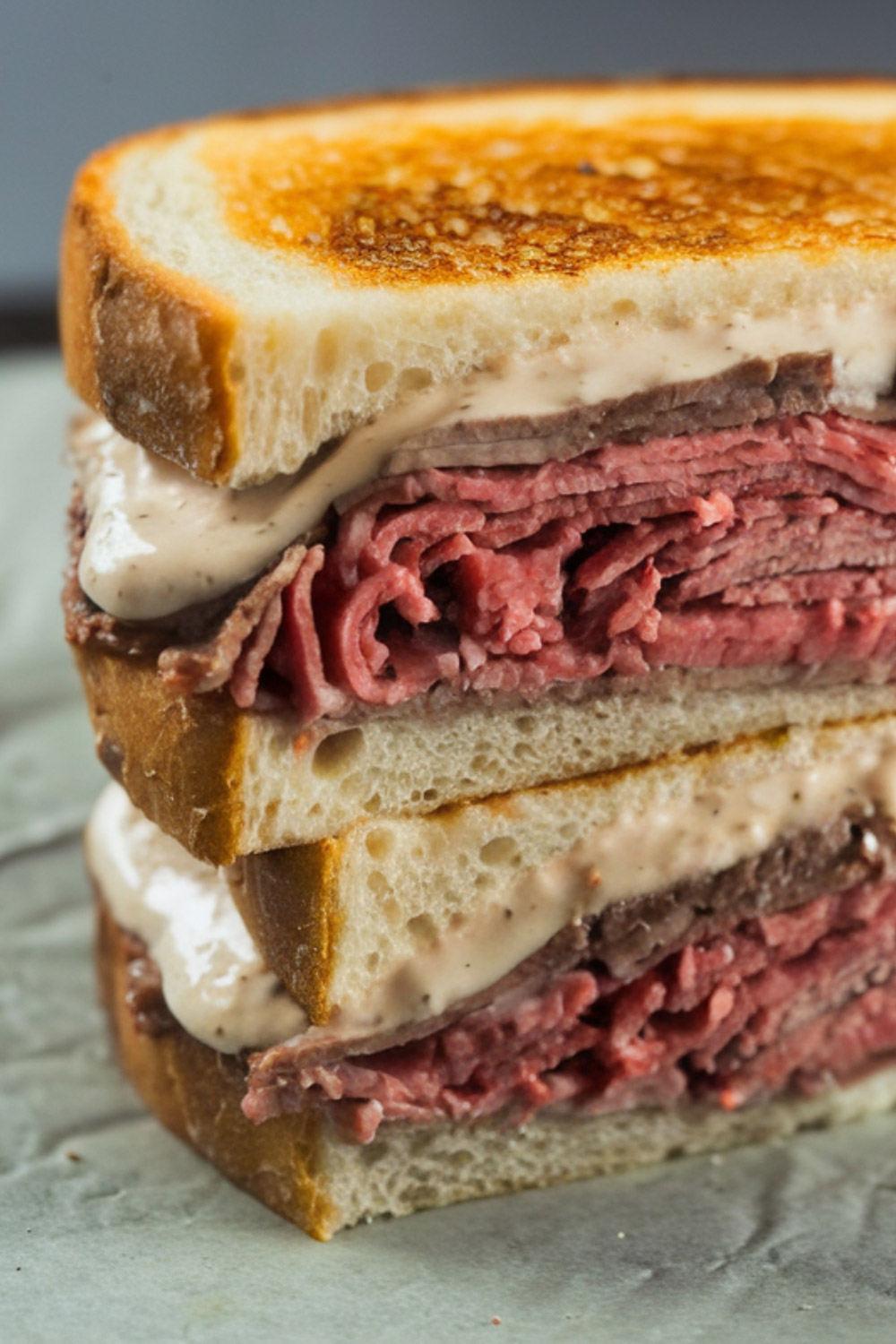 pastrami and swiss sandwich