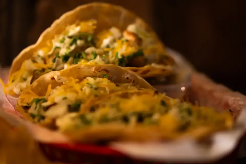 3 loaded Tacos at Q Bar & Grill